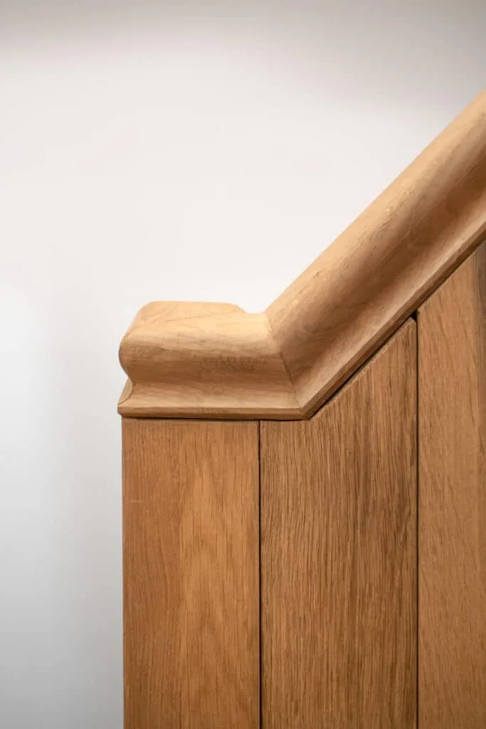 Dichte balustrade eiken trap